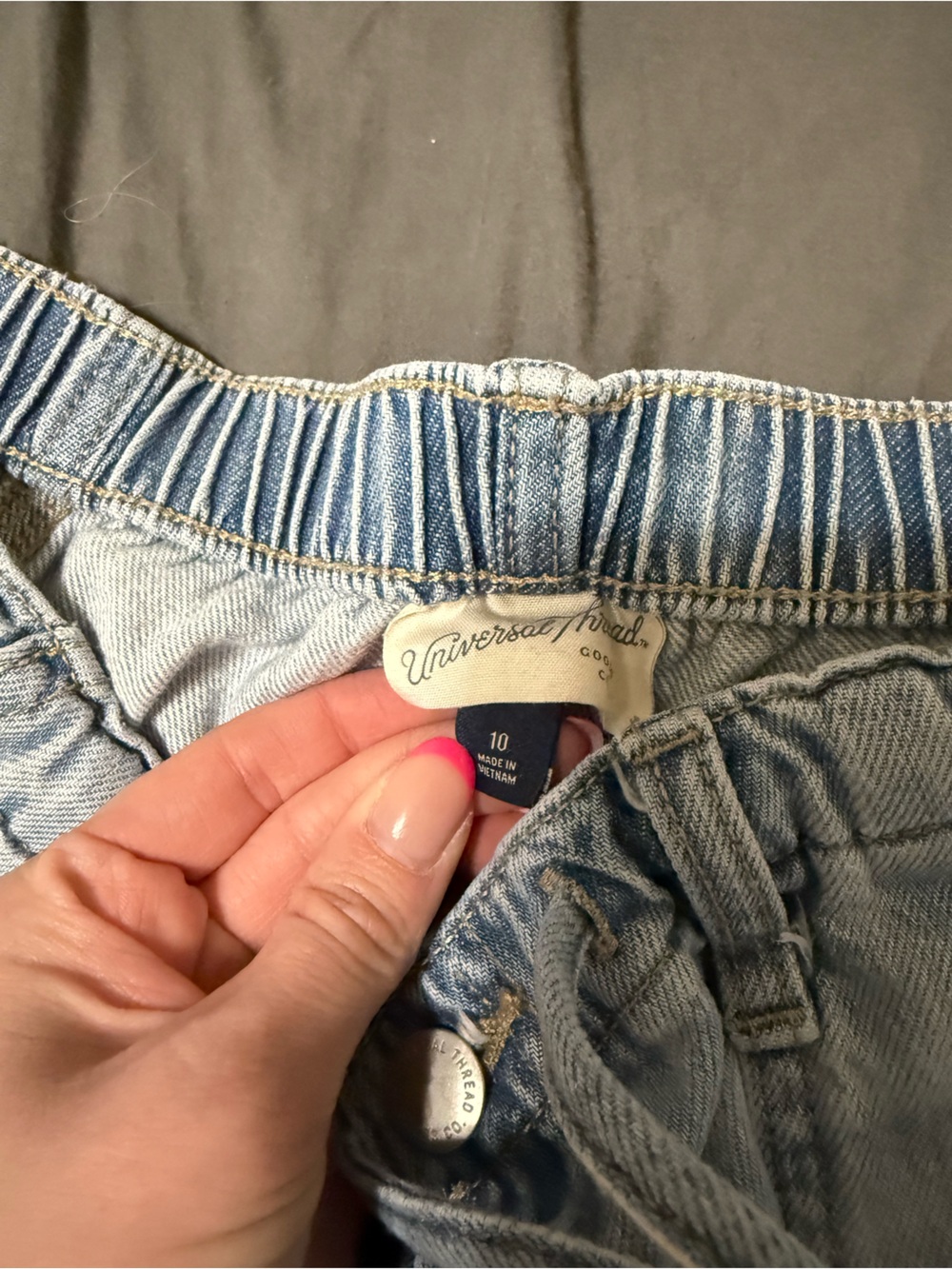 Universal Thread Light Blue Relaxed Drawstring Jeans - Picture 3 of 4